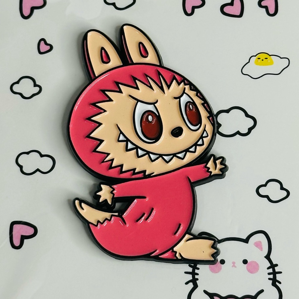 Labubu The Monsters Pin in Pink